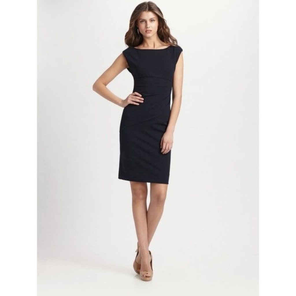 Diane Von Furstenberg - Jori - Black Sheath Dress - Size 10